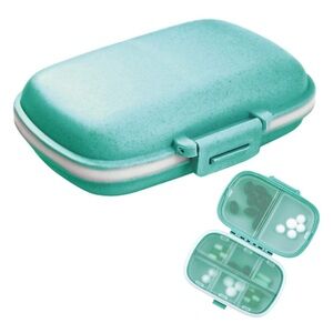 Portable Pill Organizer Case in sea foam